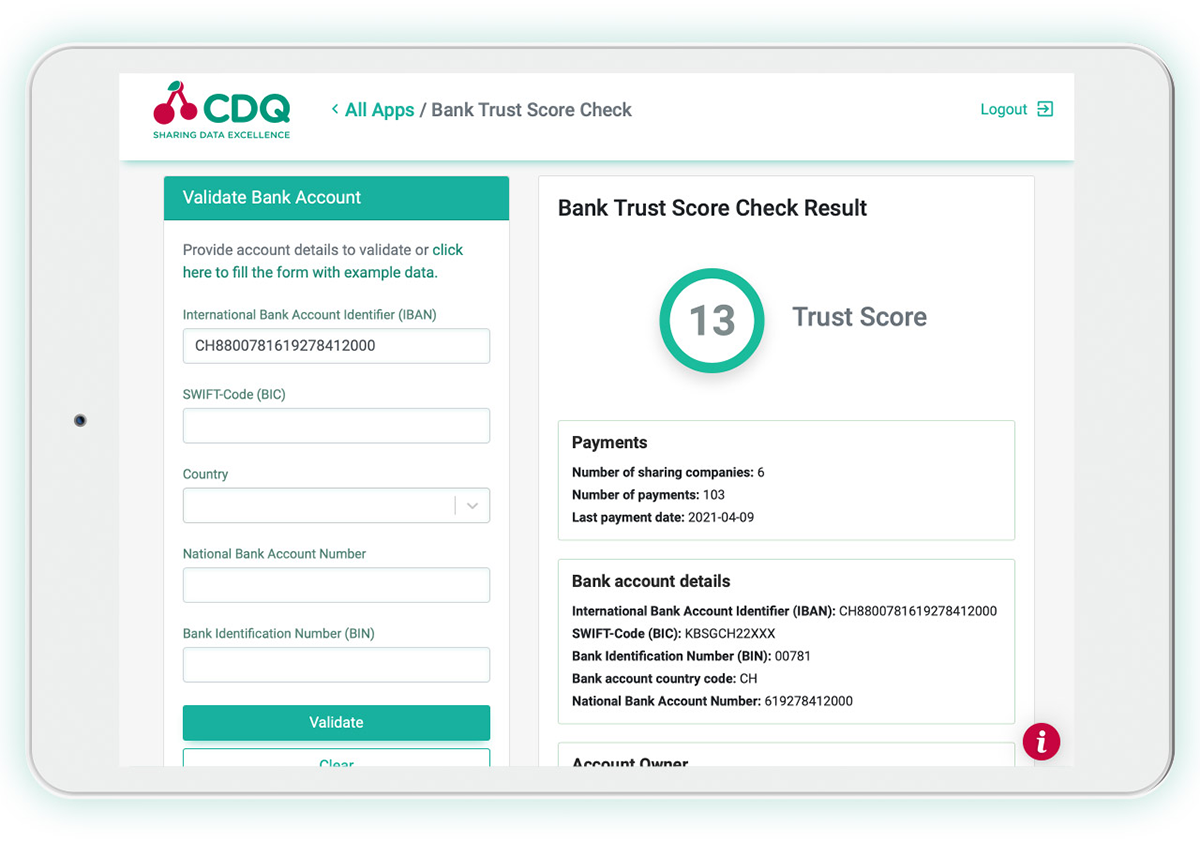 CDQ Fraud Prevention Solution CDQ Fraud Prevention Solution